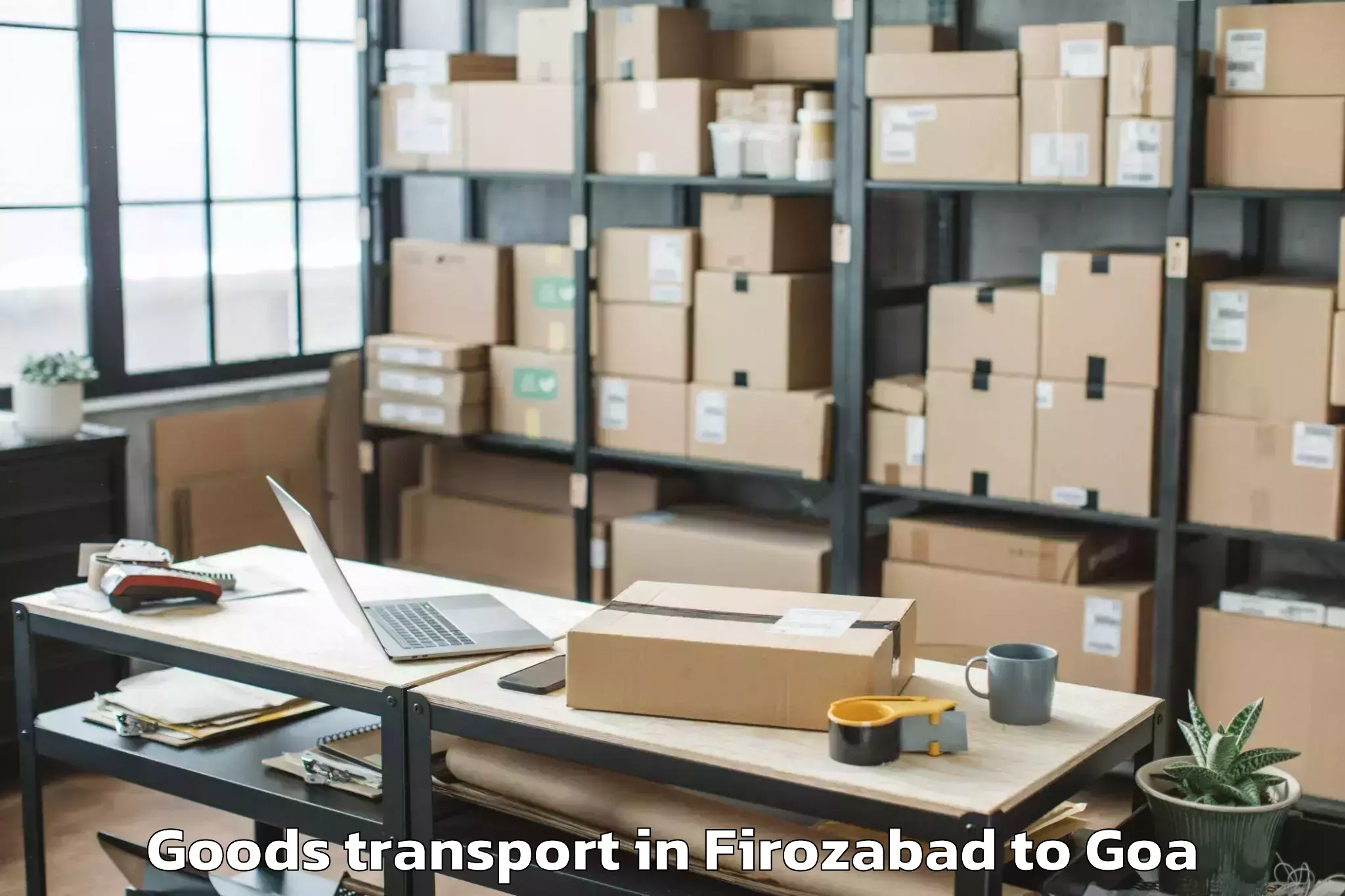 Reliable Firozabad to Cortalim Goods Transport